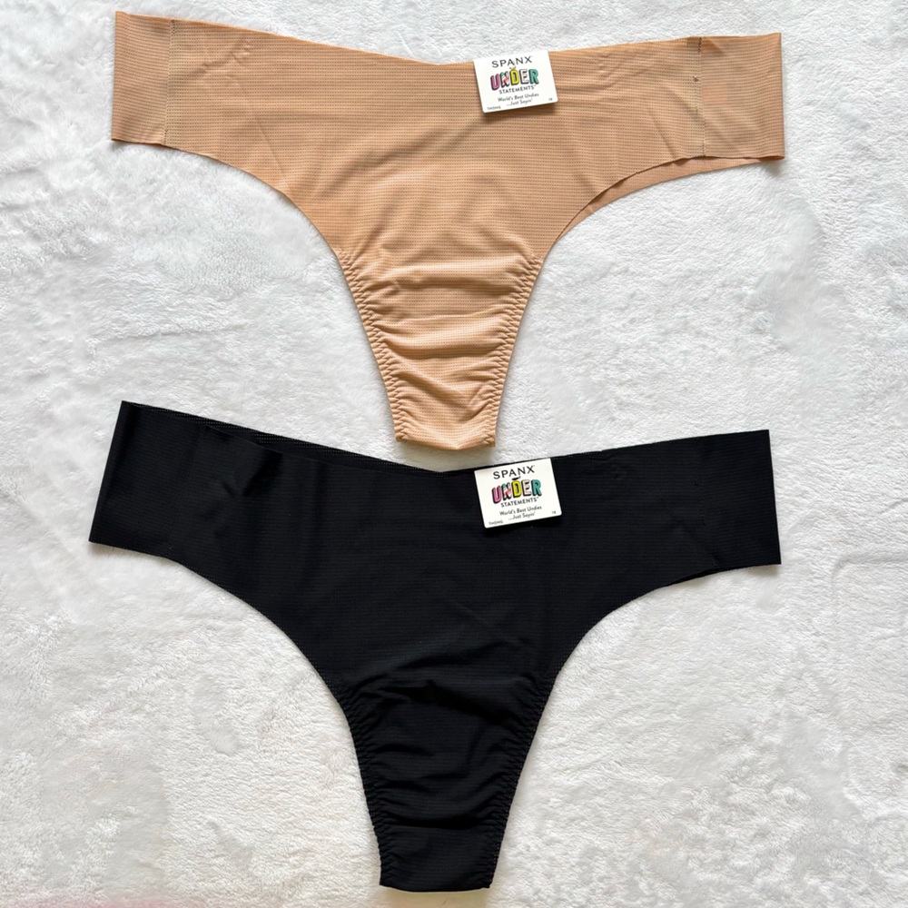 SPANX Under Statements 2 Pairs Thong Panties--1X